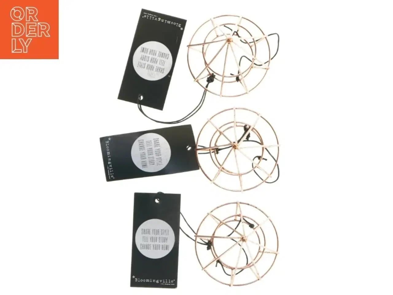 Billede 4 - Kobberfarvede lysestager fra Bloomingville (str. 12 cm. 3 styk)