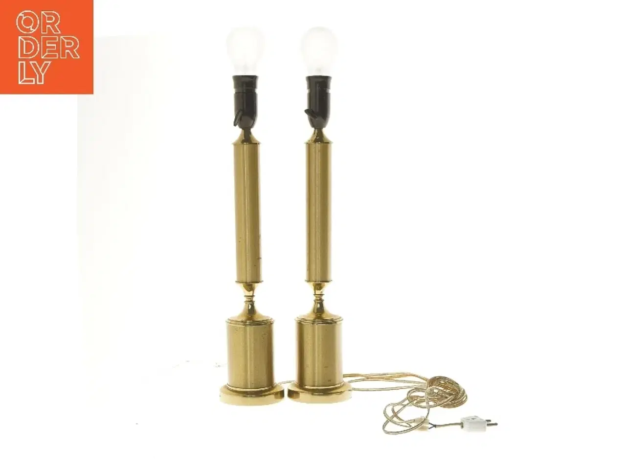 Billede 1 - Messing bordlamper (str. 57 cm)