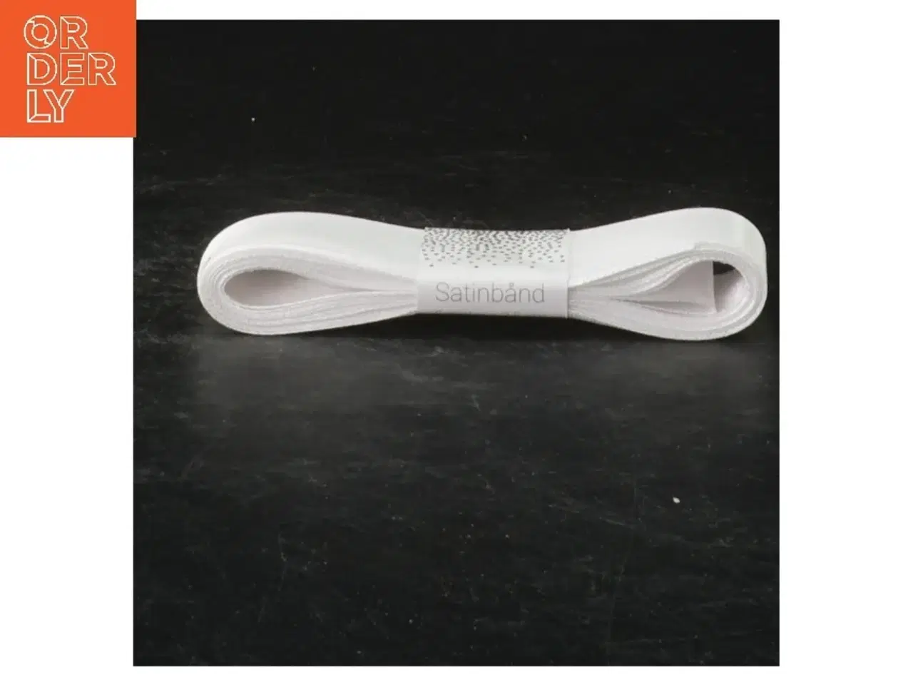 Billede 1 - Hvidt satinbånd (str. 5 m x 2,5 cm)