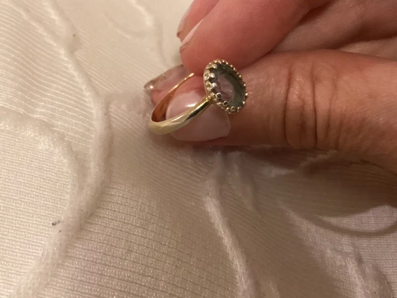 Billede 4 - Carre, blue topaz ring