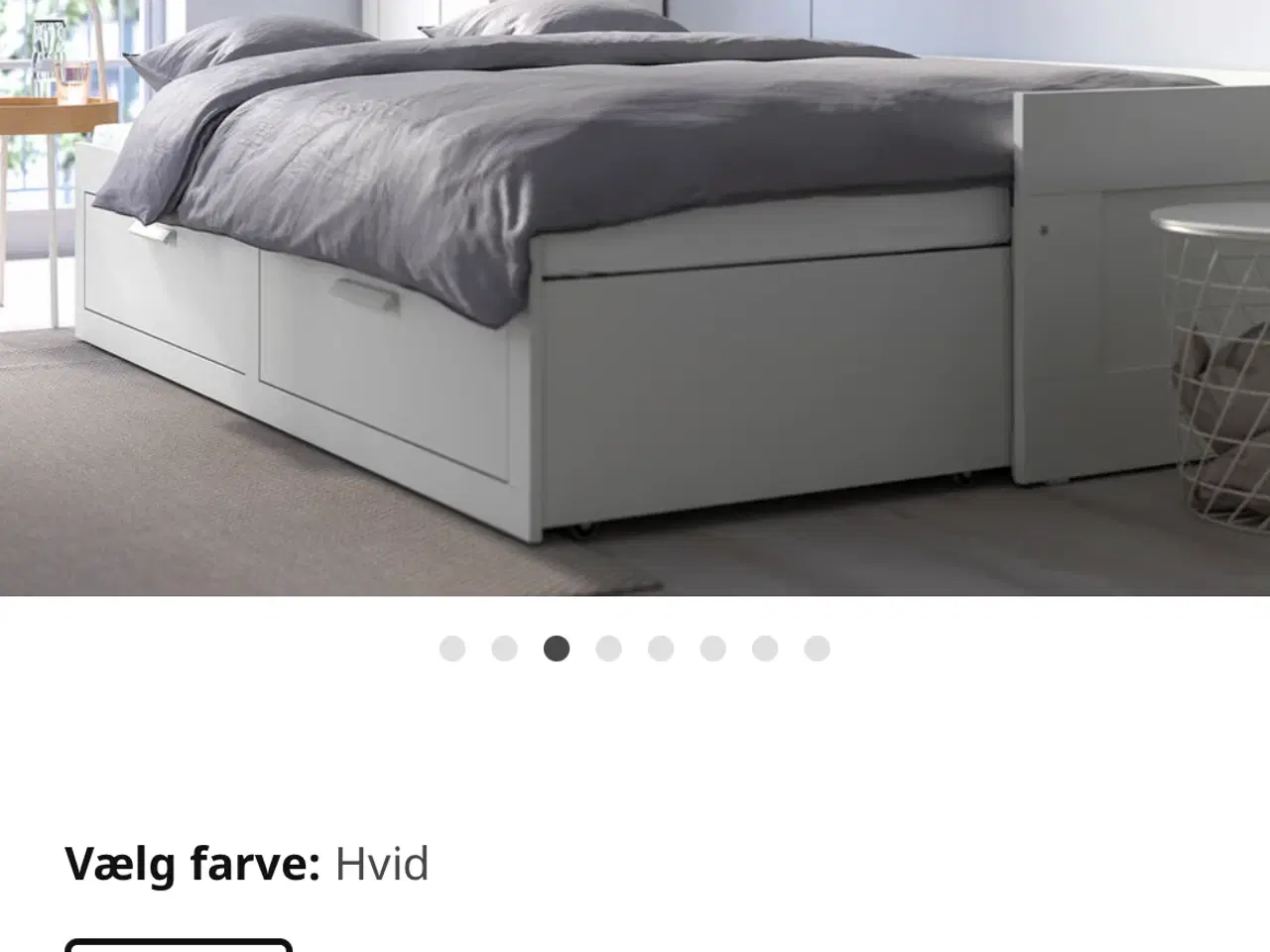 Billede 2 - Udtræksseng BRIMNES fra Ikea