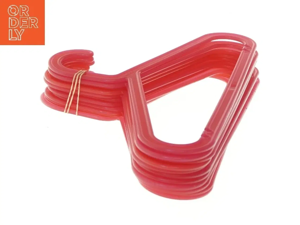 Billede 3 - Pink plastikbøjler til børnetøj, 11 stk fra IKEA (34,5x21,5 cm)