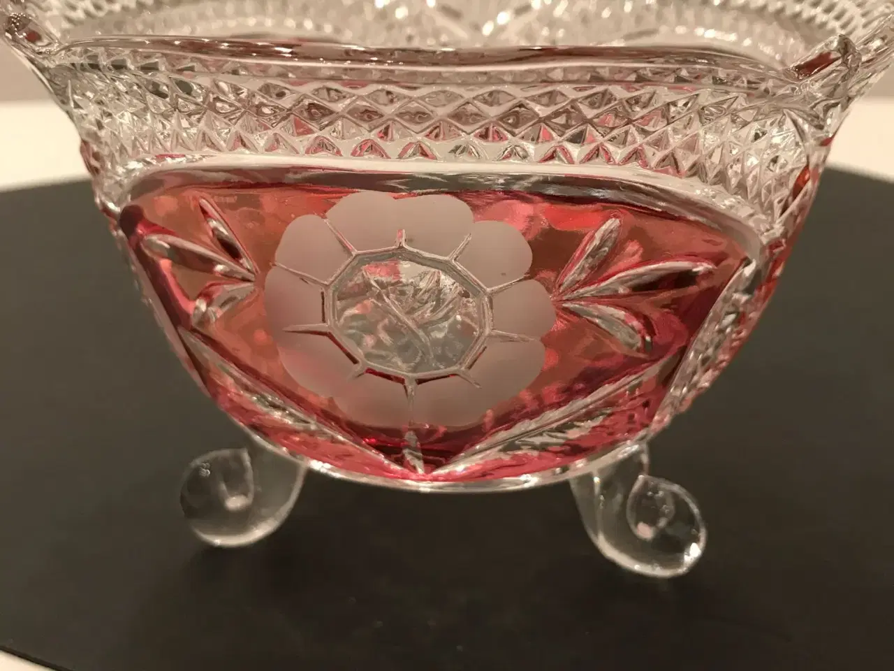 Billede 2 - Bøhmisk krystal vase og skål NEDSAT PRIS