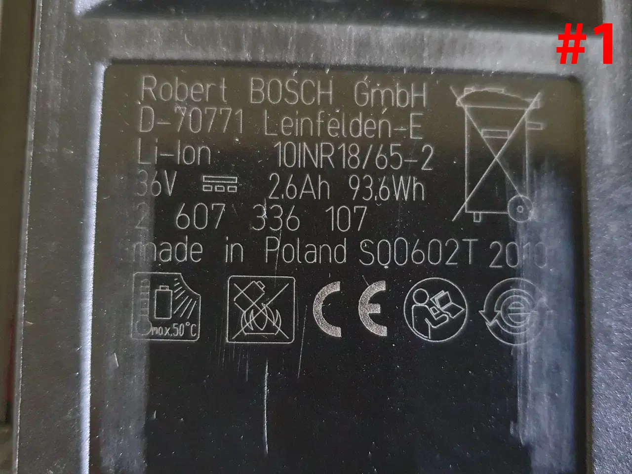 Billede 2 - Bosch 36V batteri