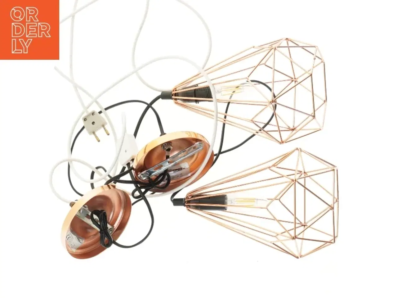 Billede 4 - Kobber pendellamper fra Rohs (str. Ø 18x25 cm)