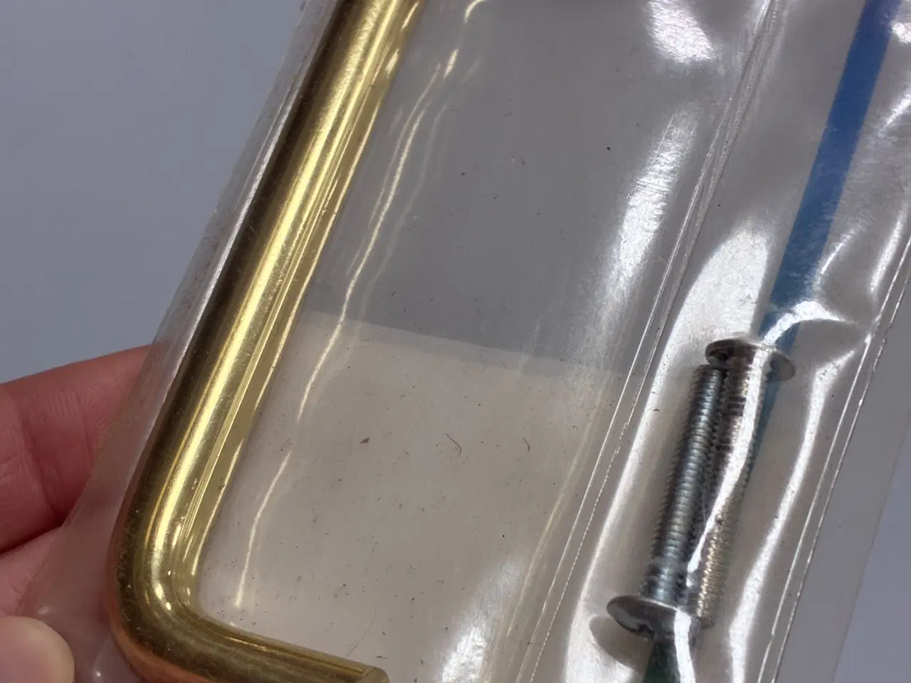 Billede 2 - 11 stk. virkelig flotte nye greb i poleret messing