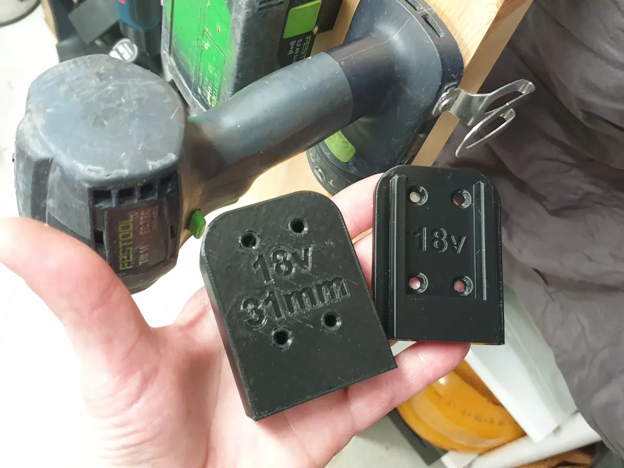 Billede 3 - Festool - 18v holdere og Beslag - 3d print