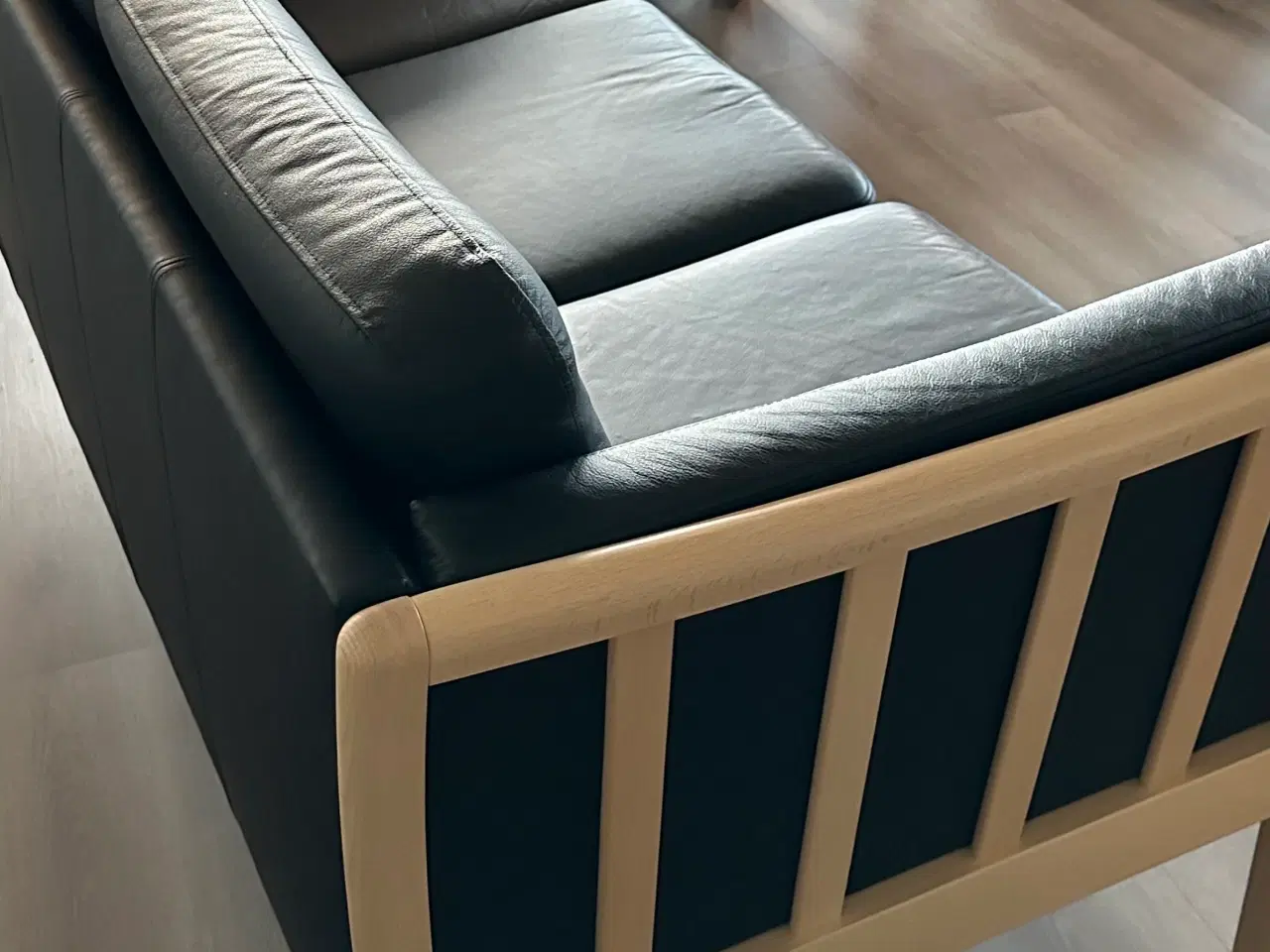 Billede 2 - 3 personers lædersofa