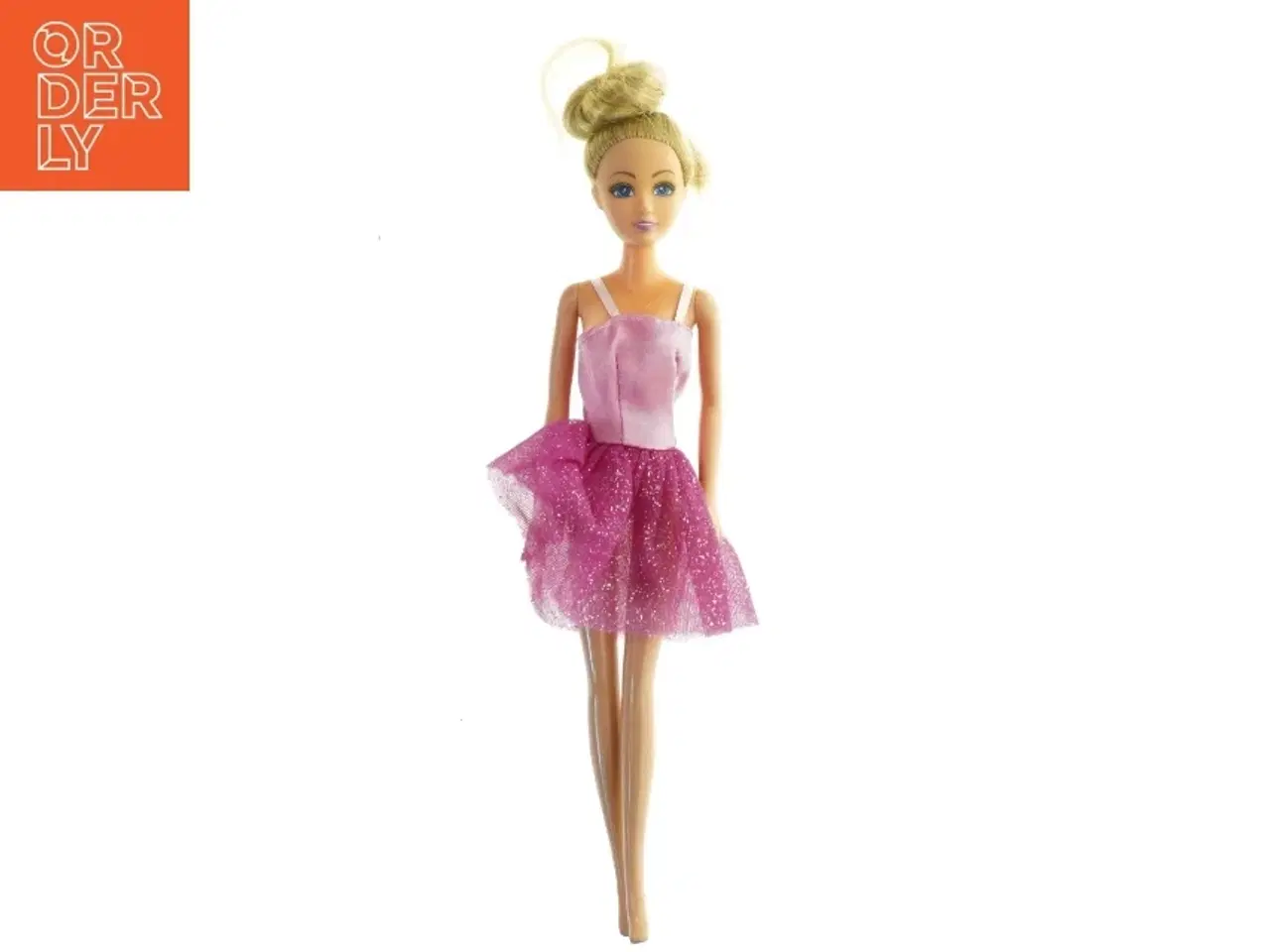 Billede 1 - Barbie dukke i lyserød kjole fra Barbie (str. 30 cm)