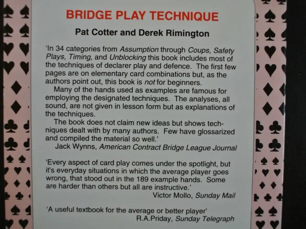 Billede 3 - bridge play technique, by pat cotter and derek rim