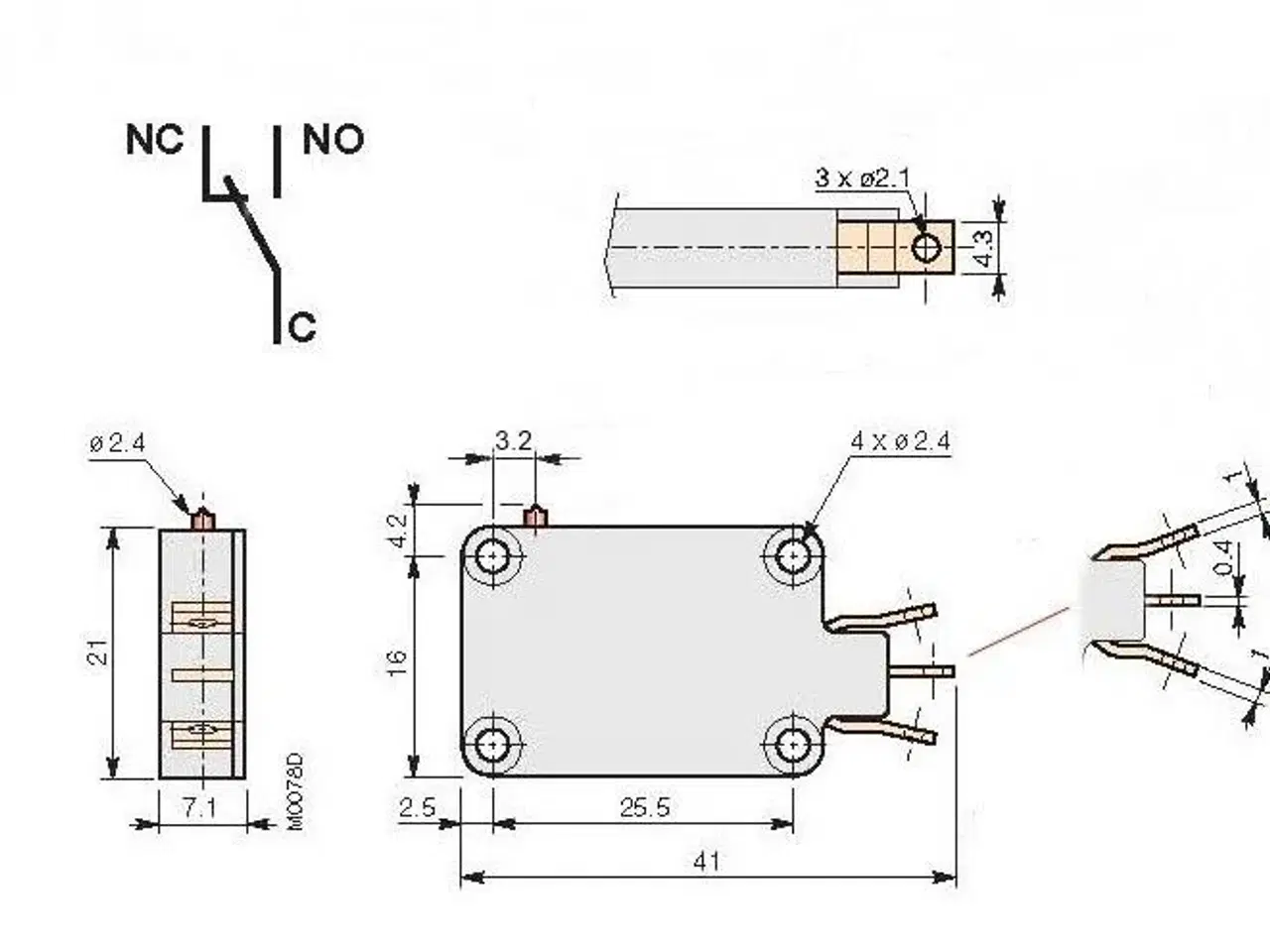 Billede 5 - Microswitch, Petercem CM 11 A 1