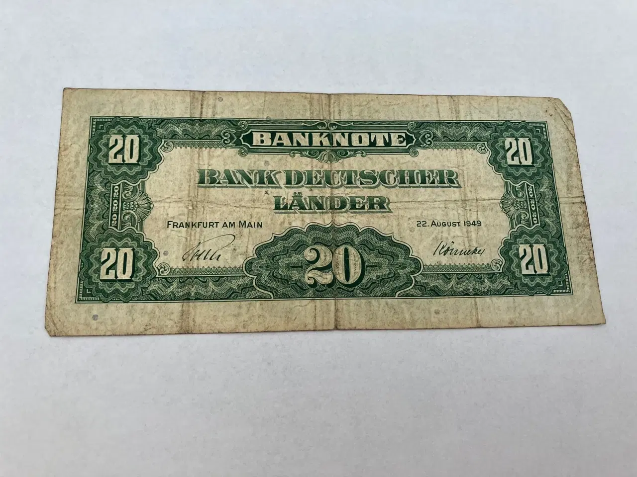 Billede 2 - 20 Deutsche Mark 1949 Germany - Rare