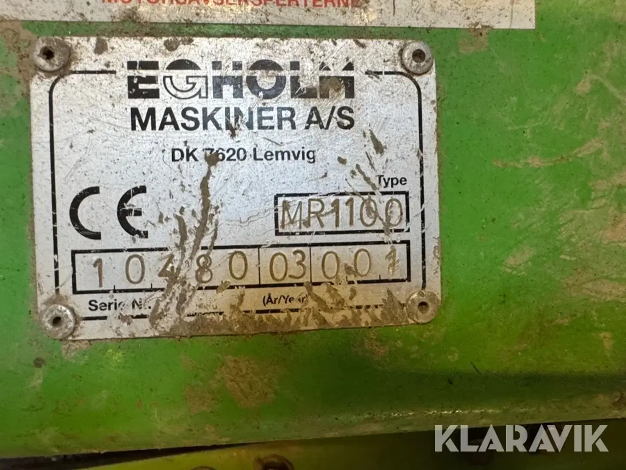 Billede 3 - Ukrudtsjern Egholm ME1100 Front og bagmontering