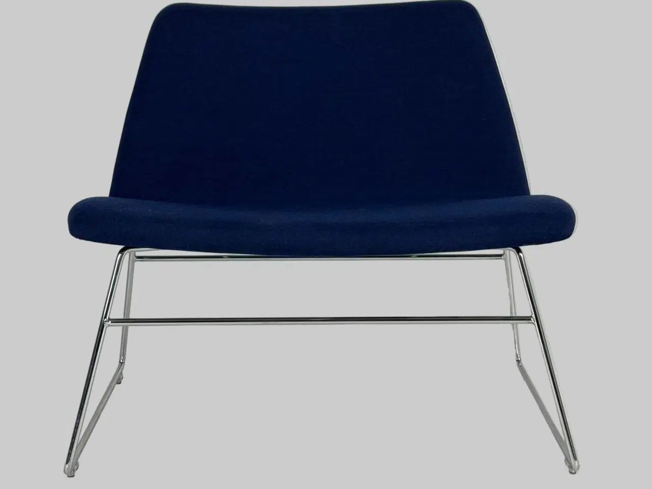 Billede 3 - Paustian Spinal Chair 80 Loungestol – Mørkeblå med Krom Stel
