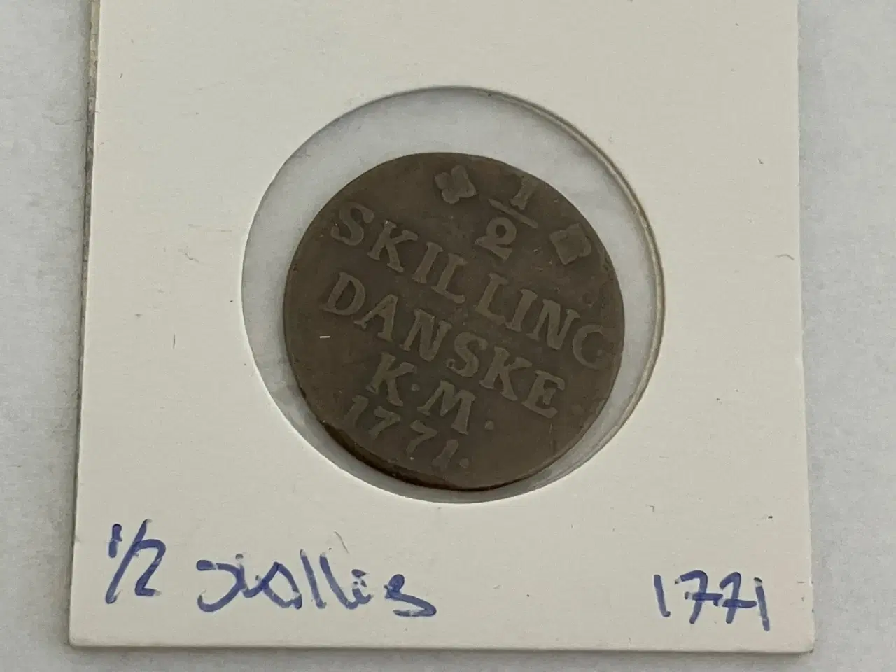 Billede 1 - 1/2 Skilling 1771
