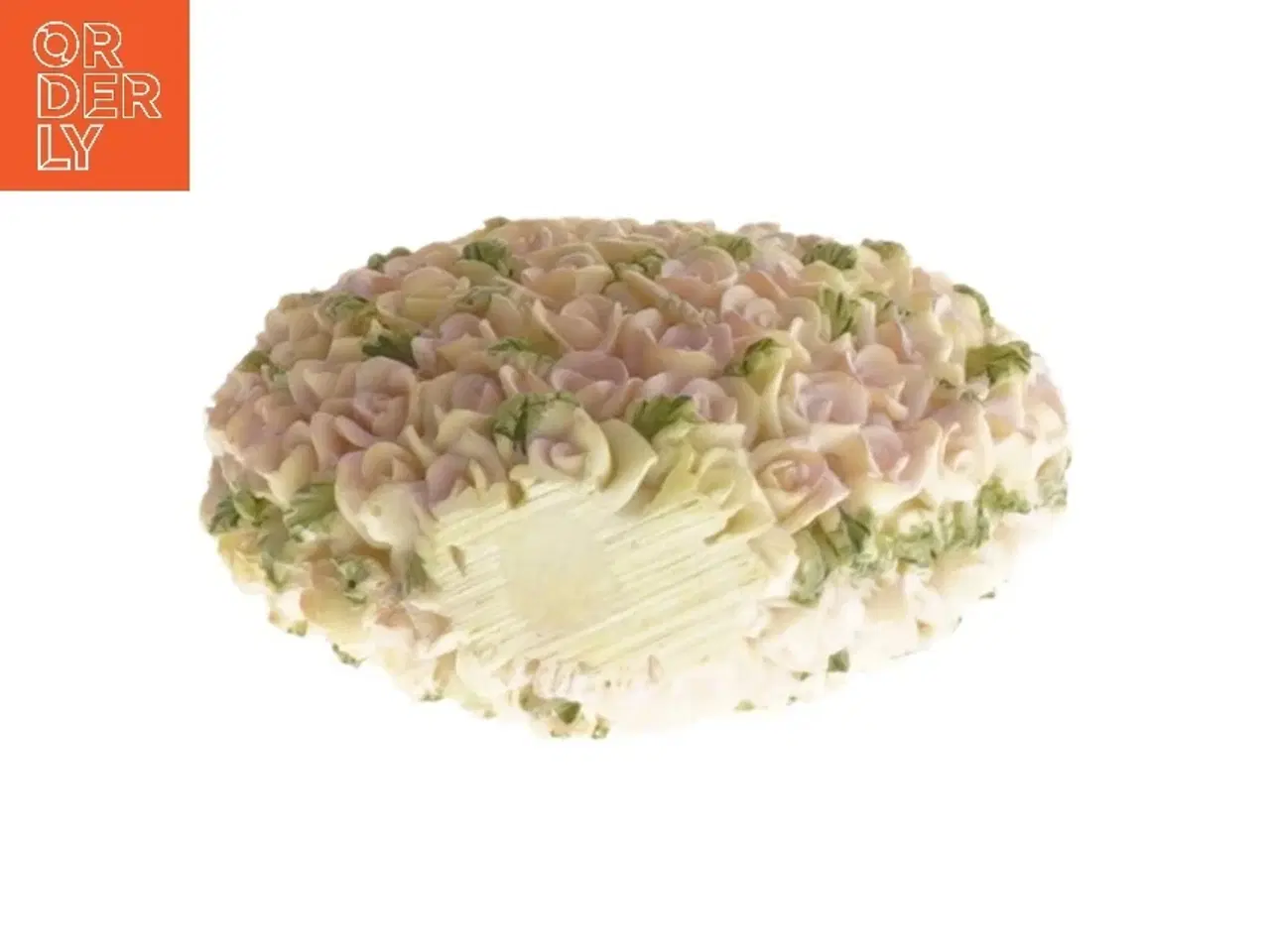 Billede 2 - Hjerteformet lysetage med roser (str. 8x8 cm)