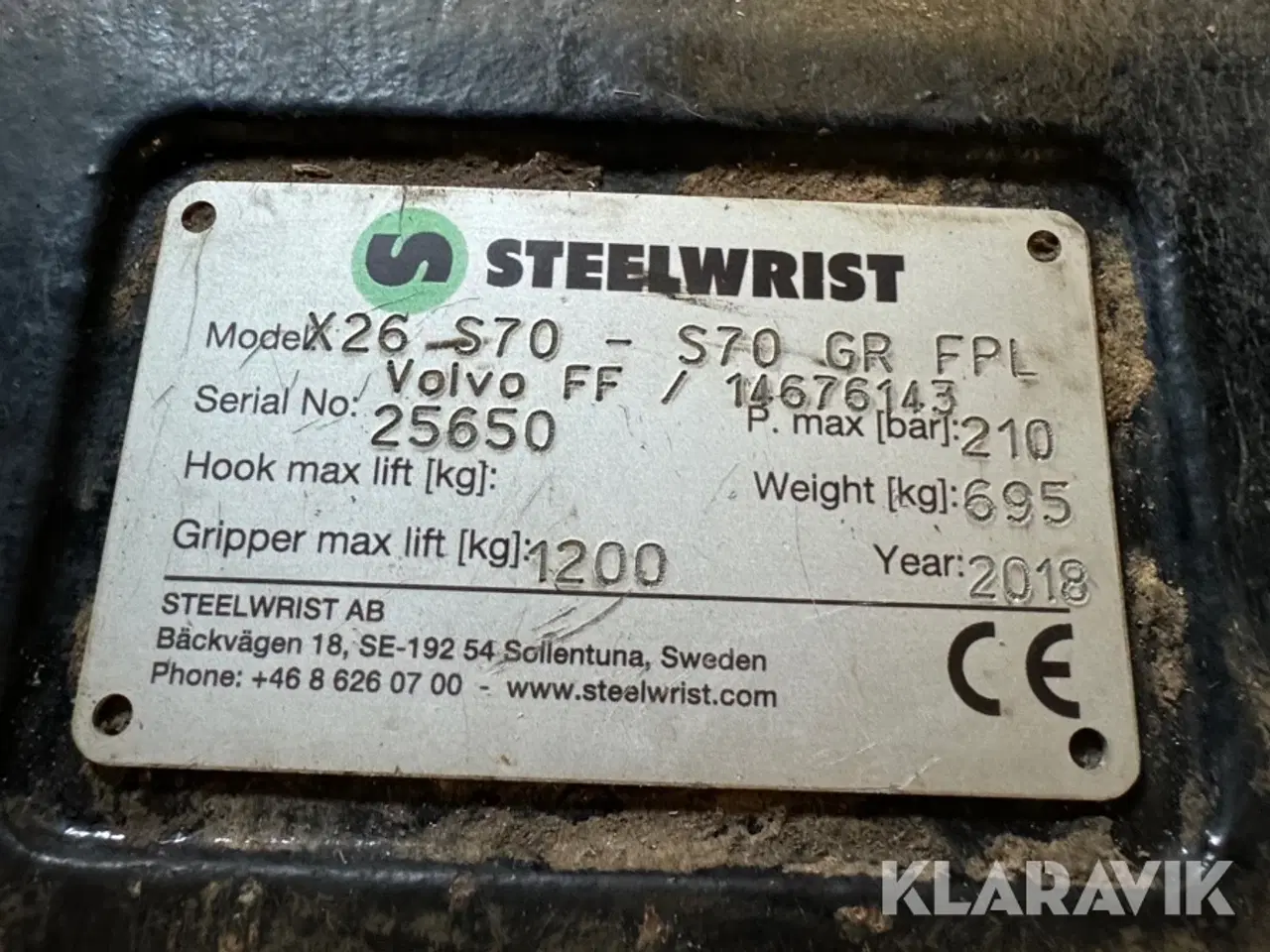 Billede 7 - Tiltrotator Steelwrist X26 S70 - S70 GR FPL