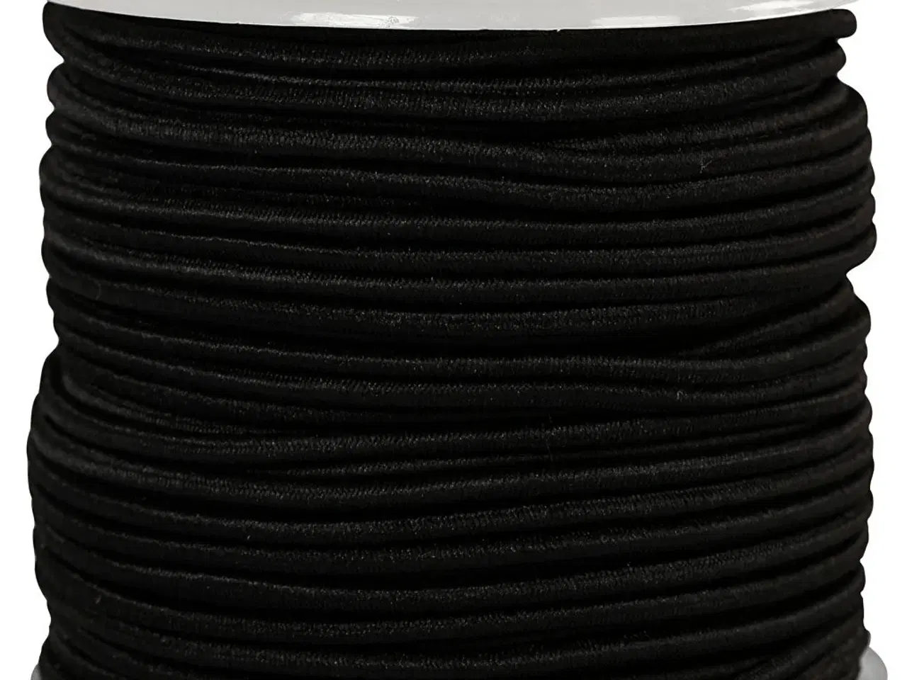 Billede 1 - Sort elastiksnor 2 mm - 25 meter til kreative projekter