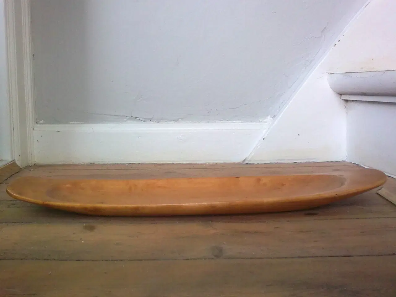 Billede 12 - Norge HÅNDLAVET langfad i birk planke fad