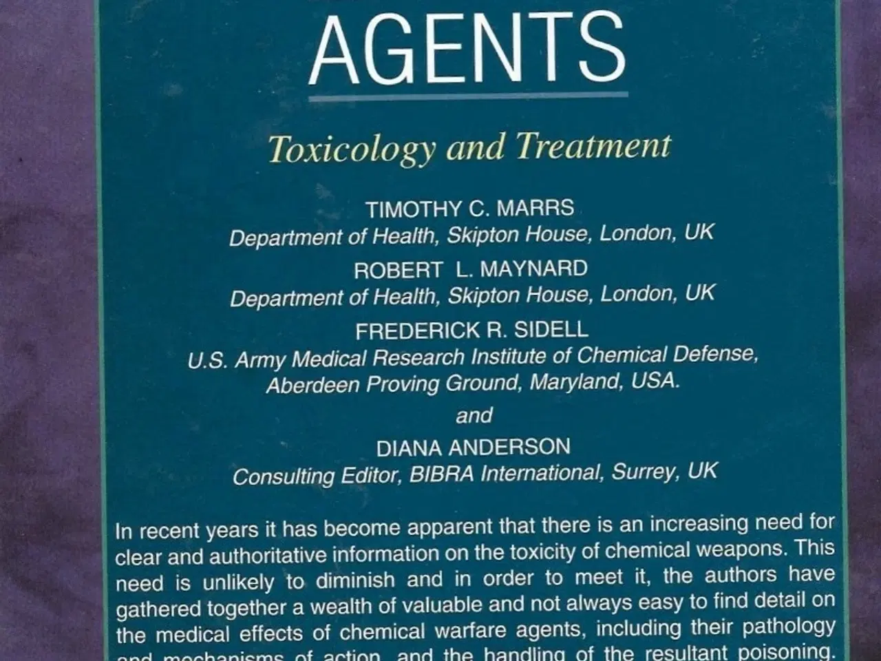 Billede 2 - Chemical Warfare Agents: Toxicology and Treatment 