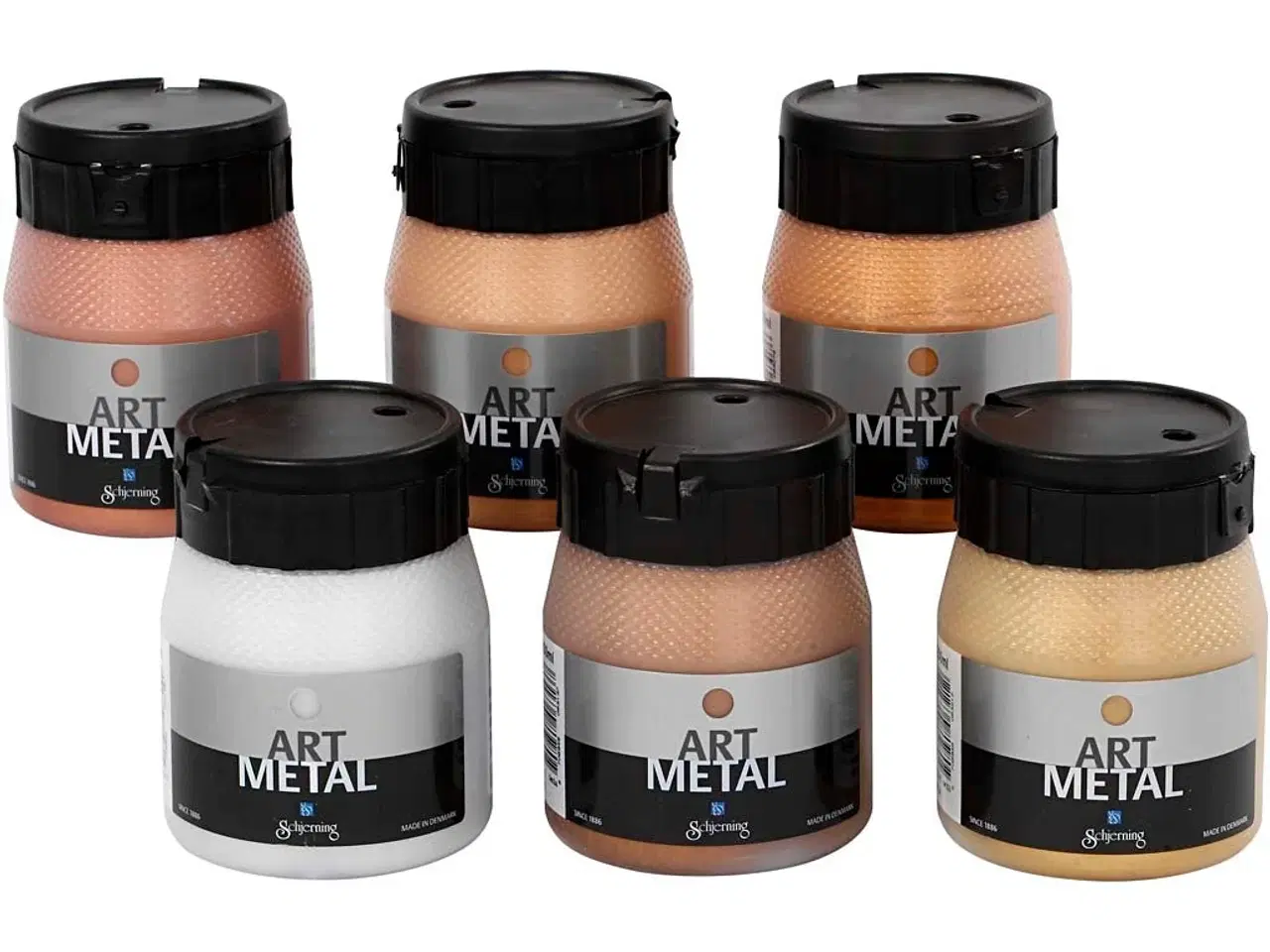 Billede 1 - Hobbymaling Metallic, 5102, 5104, 5106, 5108, 5109, 5110, metallicfarver, 6x250ml/ 1 pk.