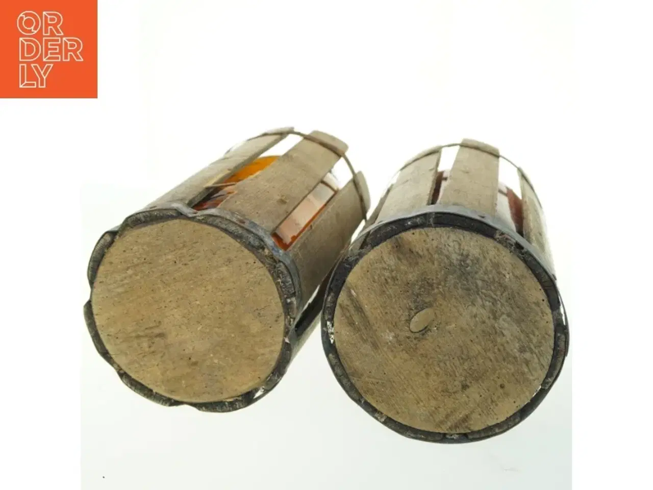 Billede 3 - Antikke flasker i trækasser (str. 45 cm)