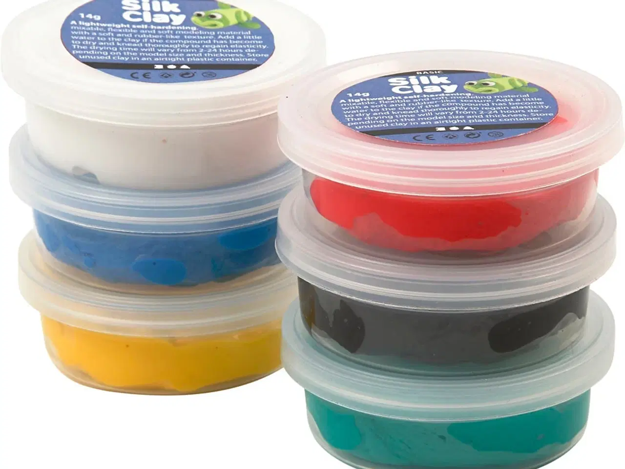 Billede 1 - Silk Clay® Modelleringsmasse - 6 Standardfarver