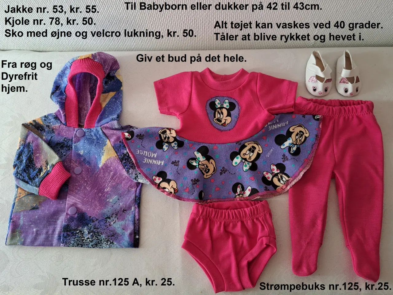 Billede 5 - Dukketøj til dukker fra 42 til 43 cm.