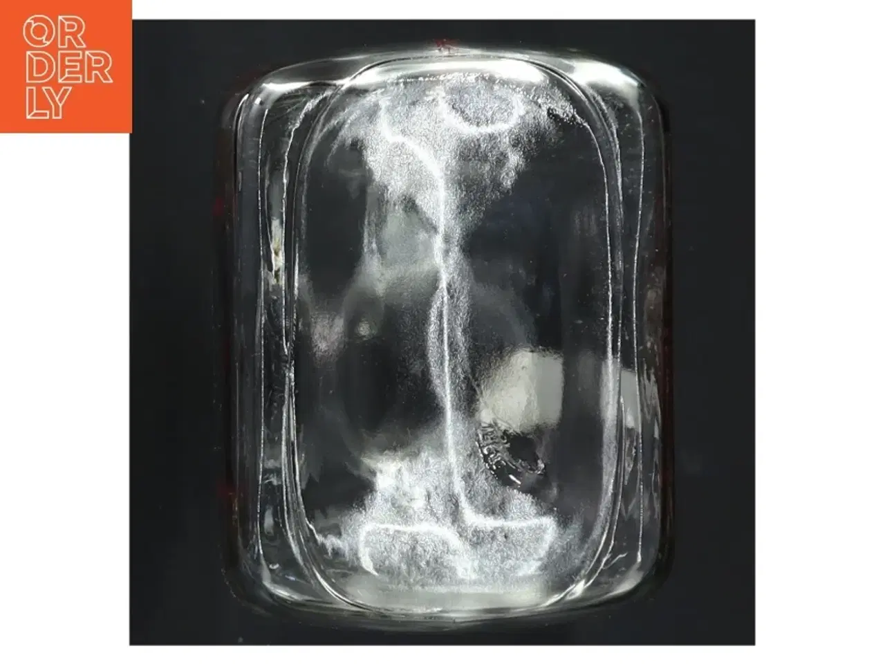 Billede 4 - Holmegaard glasflaske med dekoration (str. 18x9 cm) fra Holmegaard