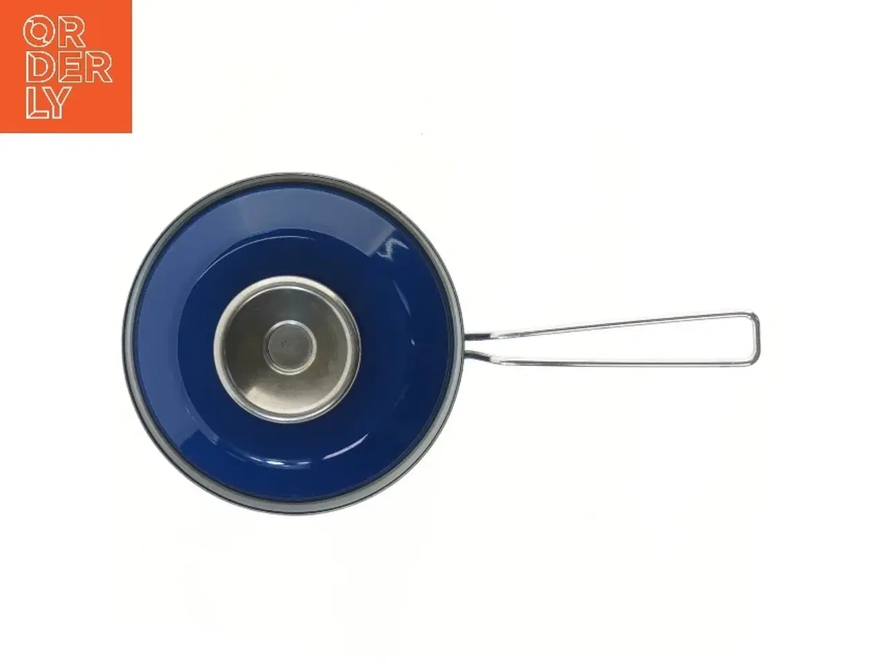 Billede 2 - Lotus Lyngby - sjælden udgave, blå kasserolle med låg (str. Ø 16 cm)