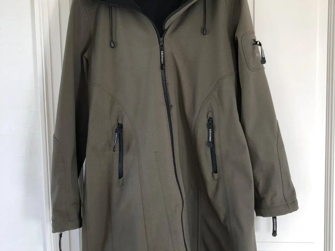Billede 1 - Ilse Jacobsen softshell olivengrøn regn frakke.