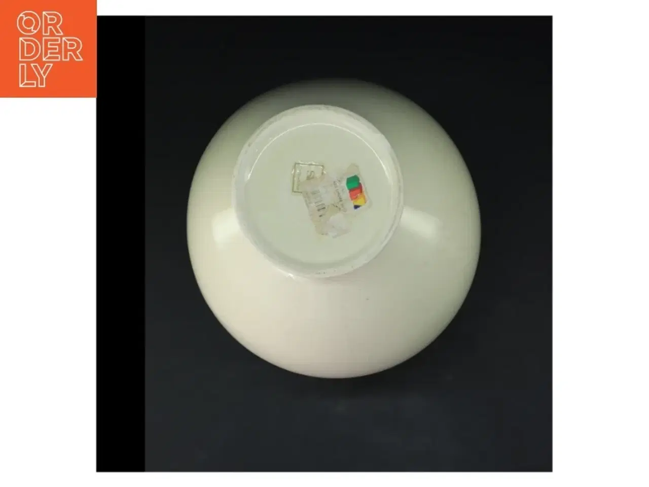 Billede 2 - Råhvid vase (str. Ø 13 cm længde 28 cm)
