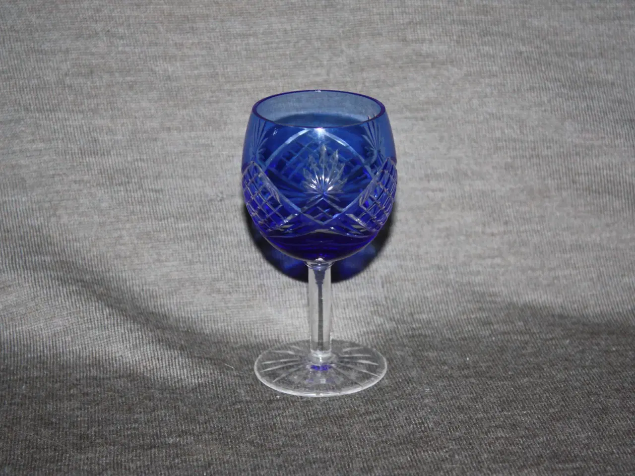 Billede 1 - Bøhmer glas i blå ca 10 cm høje