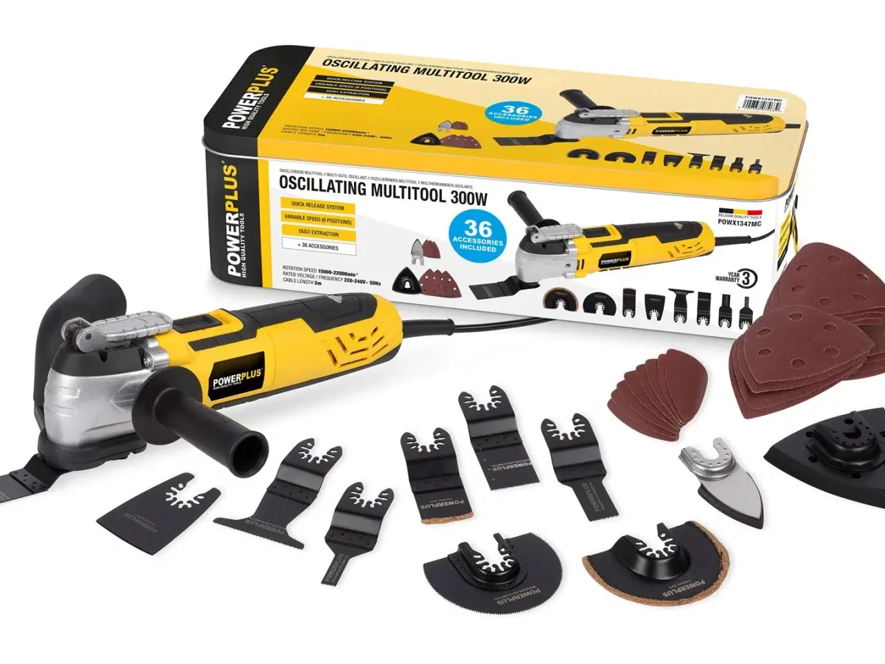 Billede 1 - Multicutter i kuffert med 36 dele 300 W