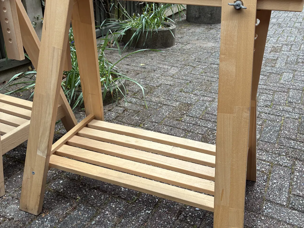 Billede 1 - 2 stk IKEA MITTBACK benbukke i birk.