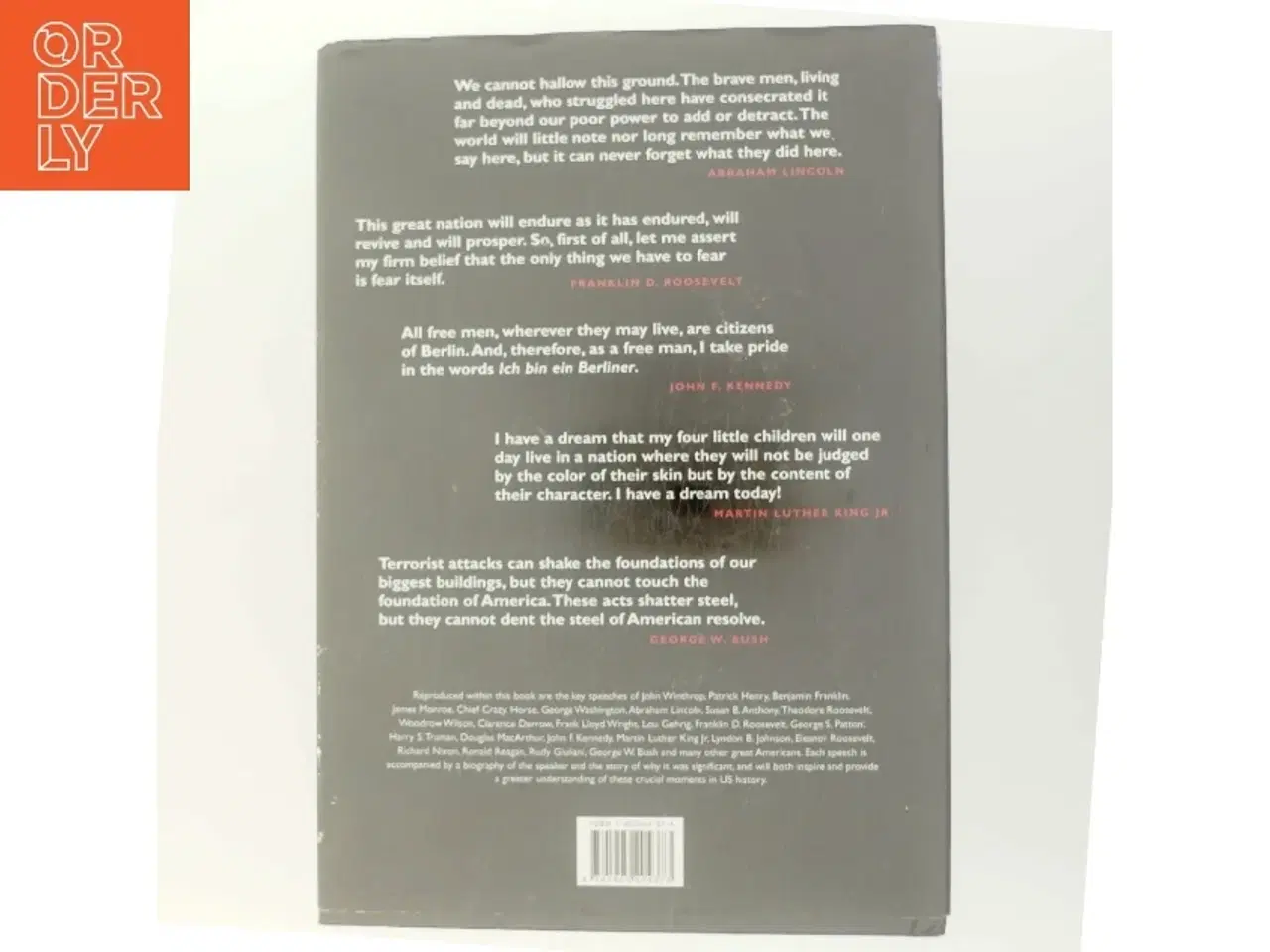 Billede 3 - The Greatest American Speeches af Quercus (Bog)