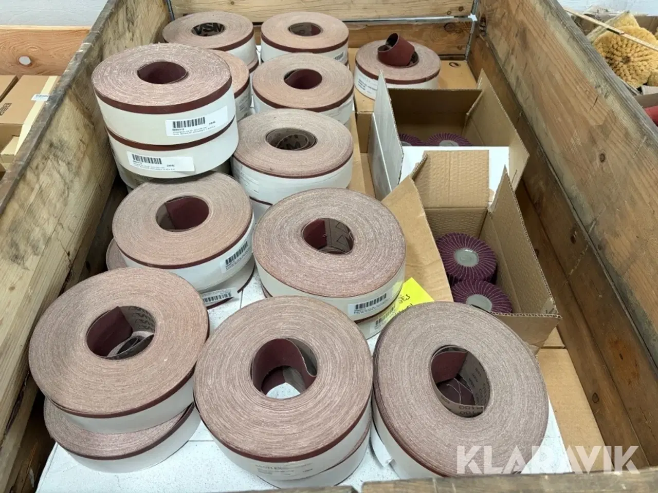 Billede 2 - Lot - slibebånd / smergellærreder og slibevifter - 1 palle