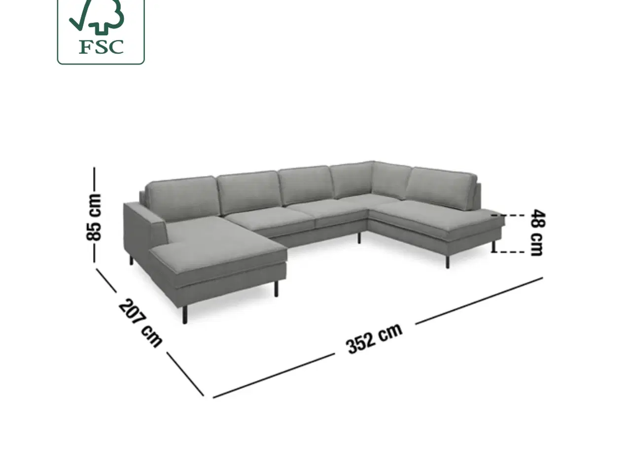 Billede 5 - U-sofa fra Ilva