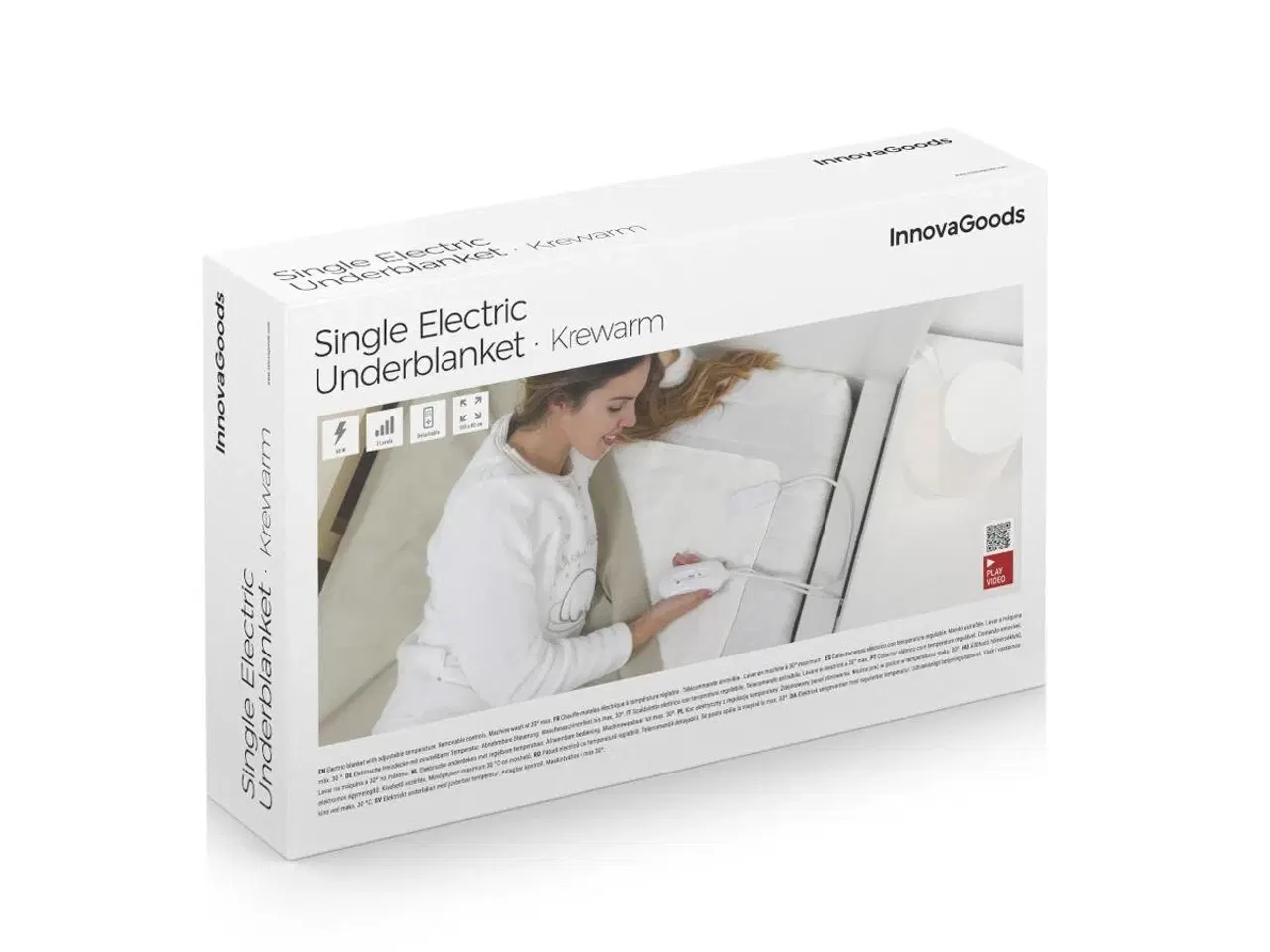 Billede 8 - Varmetæppe til seng - Krewarm, 60 W, 80 × 150 cm, hvid