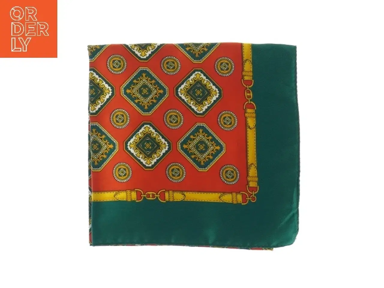 Billede 1 - Mønstret tørklæde (str. 58 x. 58 cm)