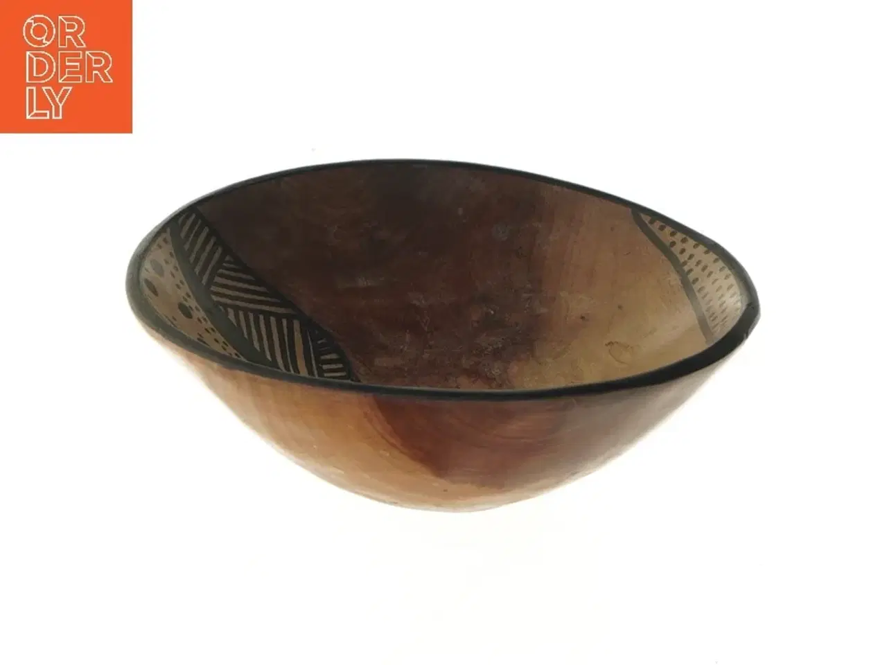 Billede 1 - Dekorativ skål i træ (str. Ø 14 cm)