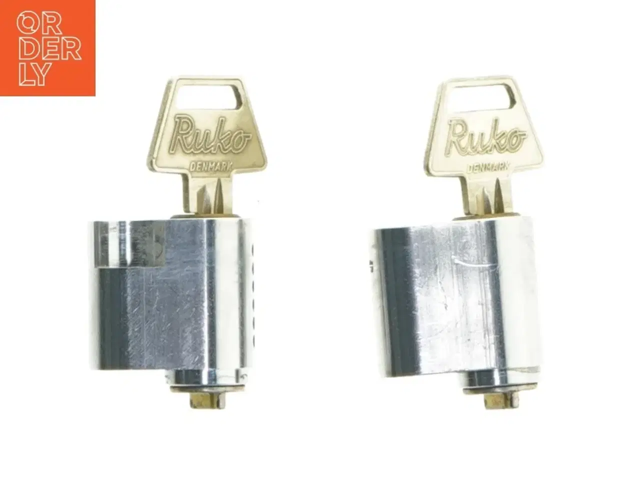 Billede 1 - Ruko cylinderlåse med nøgler fra Ruko (str. 7x3,5 cm)