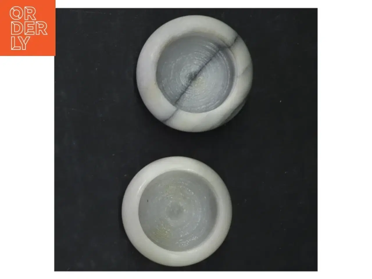 Billede 3 - Marmor fyrfadsstager sæt (str. Ø 6 cm. 2 styk)