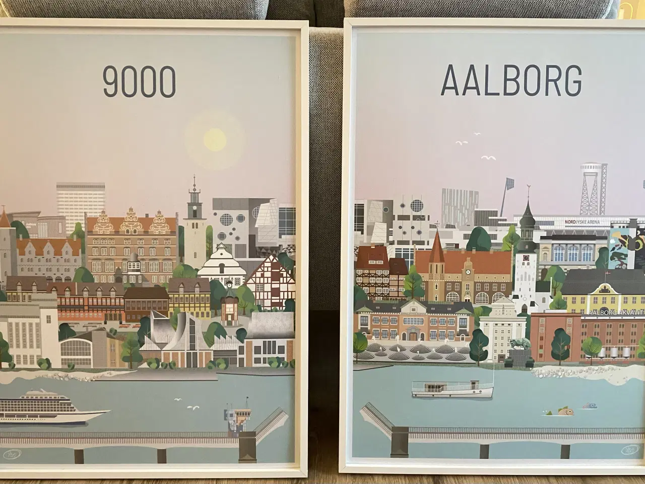 Billede 1 - Plakater med Aalborg motiv 2 stk 