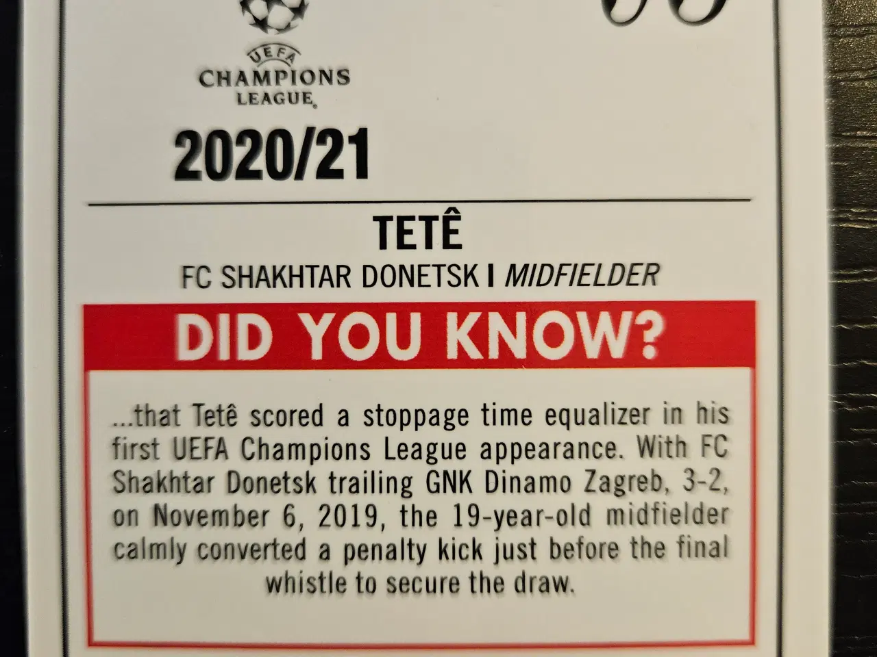 Billede 2 - Tete 25/99 Fodboldkort