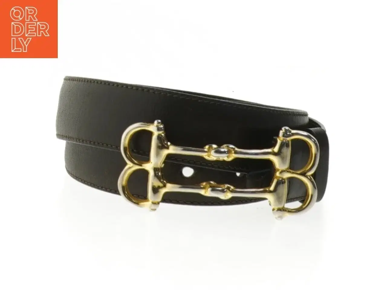 Billede 1 - Bælte med guldbeslag (str. 80 cm)