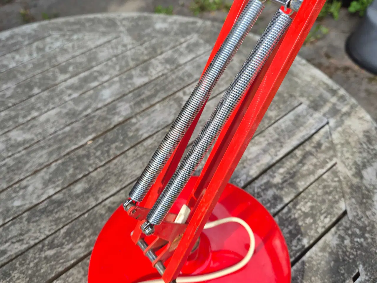 Billede 11 - Arkitektlampe med patina, buler og fleksibel fod 