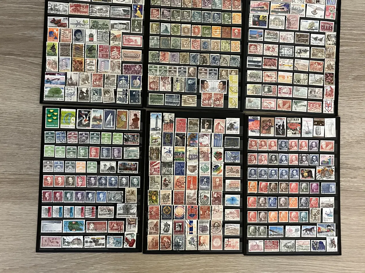 Billede 1 - 815 stk Dsnske frimærker, 4-blok, arkrest, samttyk
