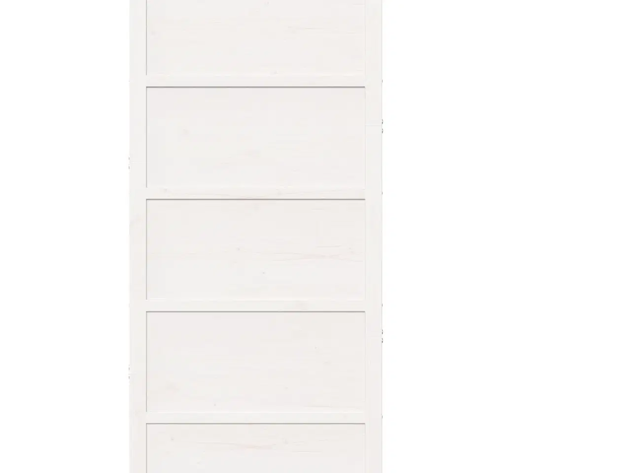 Billede 9 - Ladeport Hvid 90 x 208 cm Massivt fyrretræ