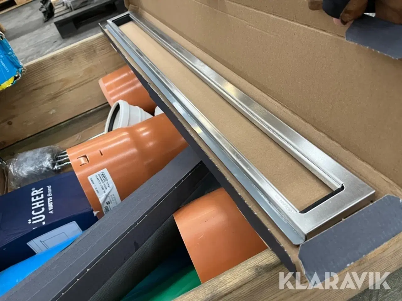 Billede 10 - Lot - unidrain, svejsetråd, kloakrør og øvrigt - 2 paller